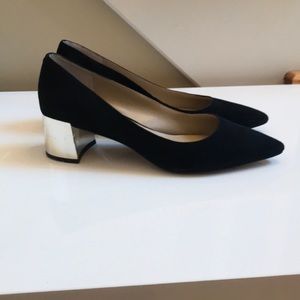 Ann Taylor Suede Metallic Heels. Perfect condition